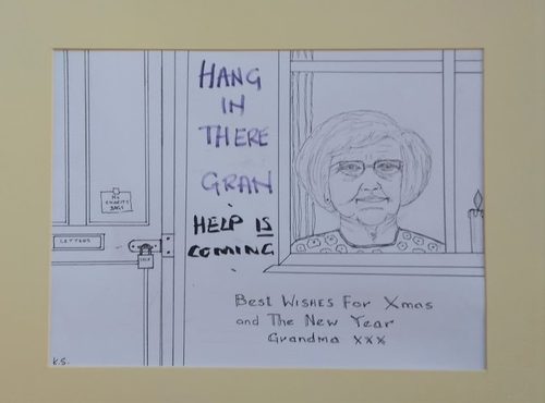 Keith.  Help is coming, pen & felt tip.